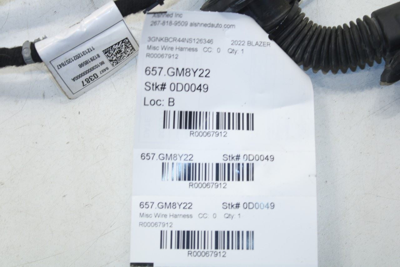 2019-2024 Chevrolet Blazer 2LT Rear Left Driver Door Wire Harness 84970387 OEM - Alshned Auto Parts