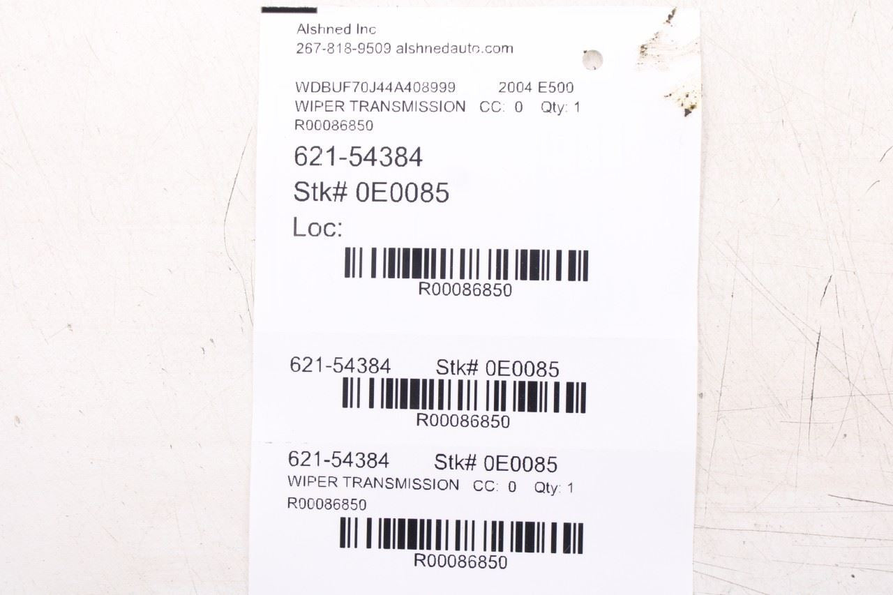 2003-06 Mercedes-Benz E500 Front Windshield Wiper Transmission Linkage w/ Motor9