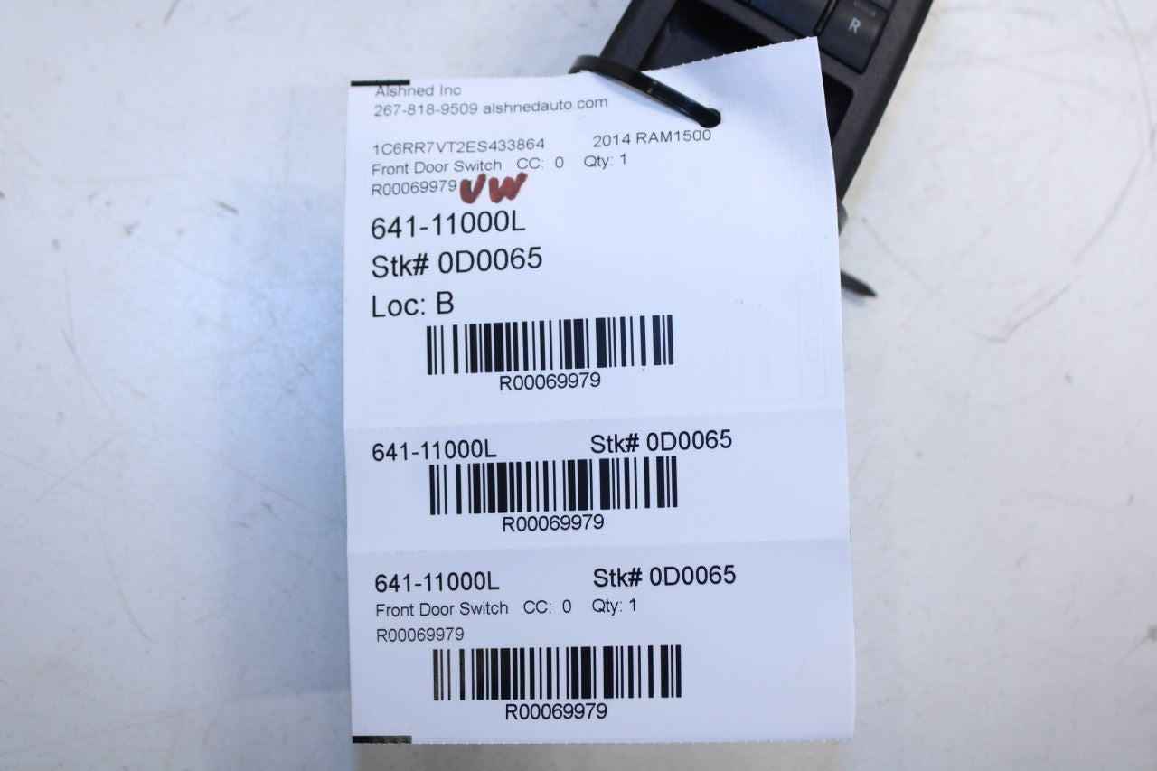 2014-2015 RAM 1500 Crew Cab Laramie Front Left Side Master Power Window Switch - Alshned Auto Parts