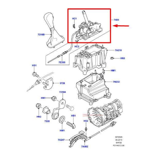 2006-09 Land Rover Range Rover 4.2L Auto Transmission Gear Shift Lever UCB500130 - Alshned Auto Parts