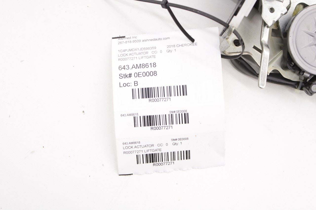 2014-2018 Jeep Cherokee Limited Rear Liftgate Tailgate Lock Latch Actuator - Alshned Auto Parts