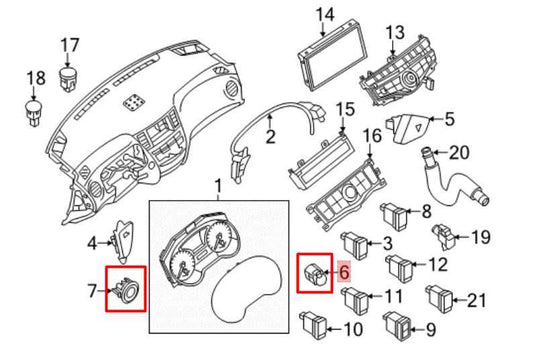 13-20 Nissan Pathfinder SV Engine Start Stop Ignition Switch Button 28590-3JA0A - Alshned Auto Parts