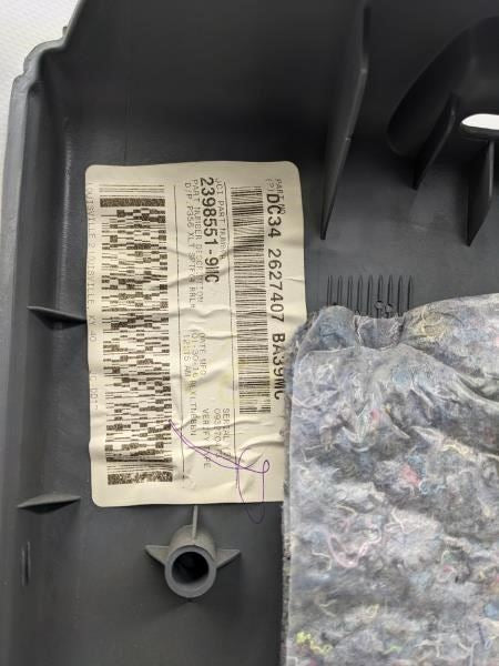 2011-16 Ford F250 350 SD Crew Cab Rear Left Side Door Trim Panel DC34-2627407-BA11