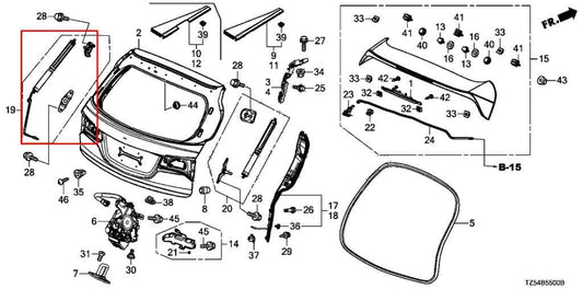 2014-2020 Acura MDX Advance Rear Left Liftgate Support Shock Strut 74961-TZ5-325 - Alshned Auto Parts