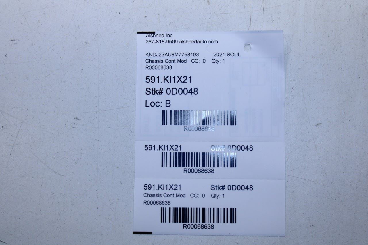 2020-2022 KIA Soul LX Body Computer Control Module BCM BCU 954A0-K0QB0 OEM - Alshned Auto Parts