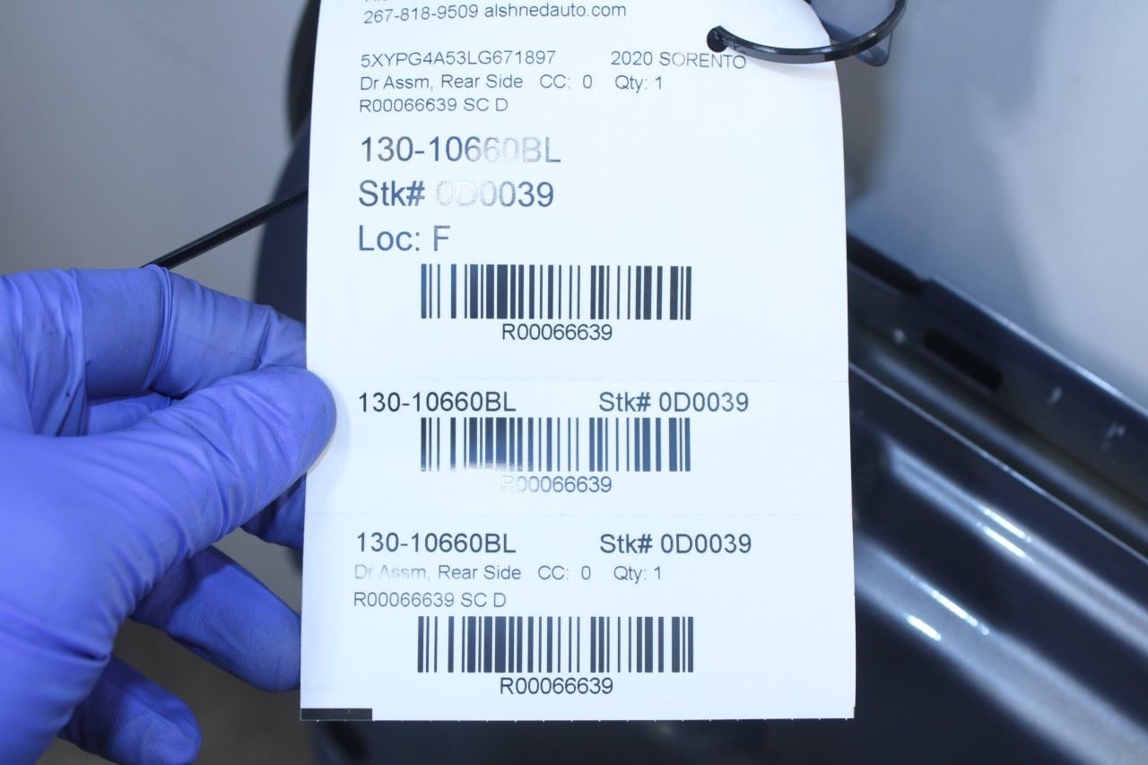 2016-2020 Kia Sorento LX Rear Left Driver Door Shell Panel 77003-C6000 OEM *ReaD - Alshned Auto Parts