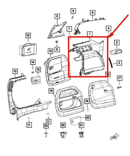 2017-2024 Chrysler Pacifica Rear Left Side Quarter Trim Panel 5RJ23PD2AH OEM - Alshned Auto Parts