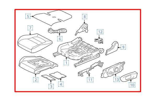 2017-20 Jaguar XE R-Dynamic S Front Left Side Seat Full Complete T4N25294PVJ OEM - Alshned Auto Parts