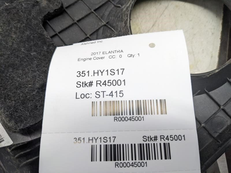 2017-2018 Hyundai Elantra Engine Motor Cover 29240-2E060 OEM - Alshned Auto Parts