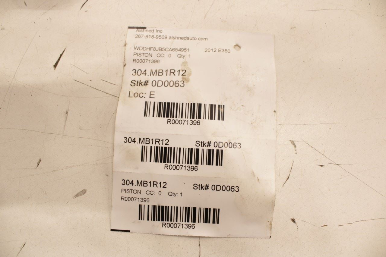 12-16 Mercedes-Benz E350 Sport 4Matic 3.5L Engine Piston Left 2 w Connecting Rod - Alshned Auto Parts