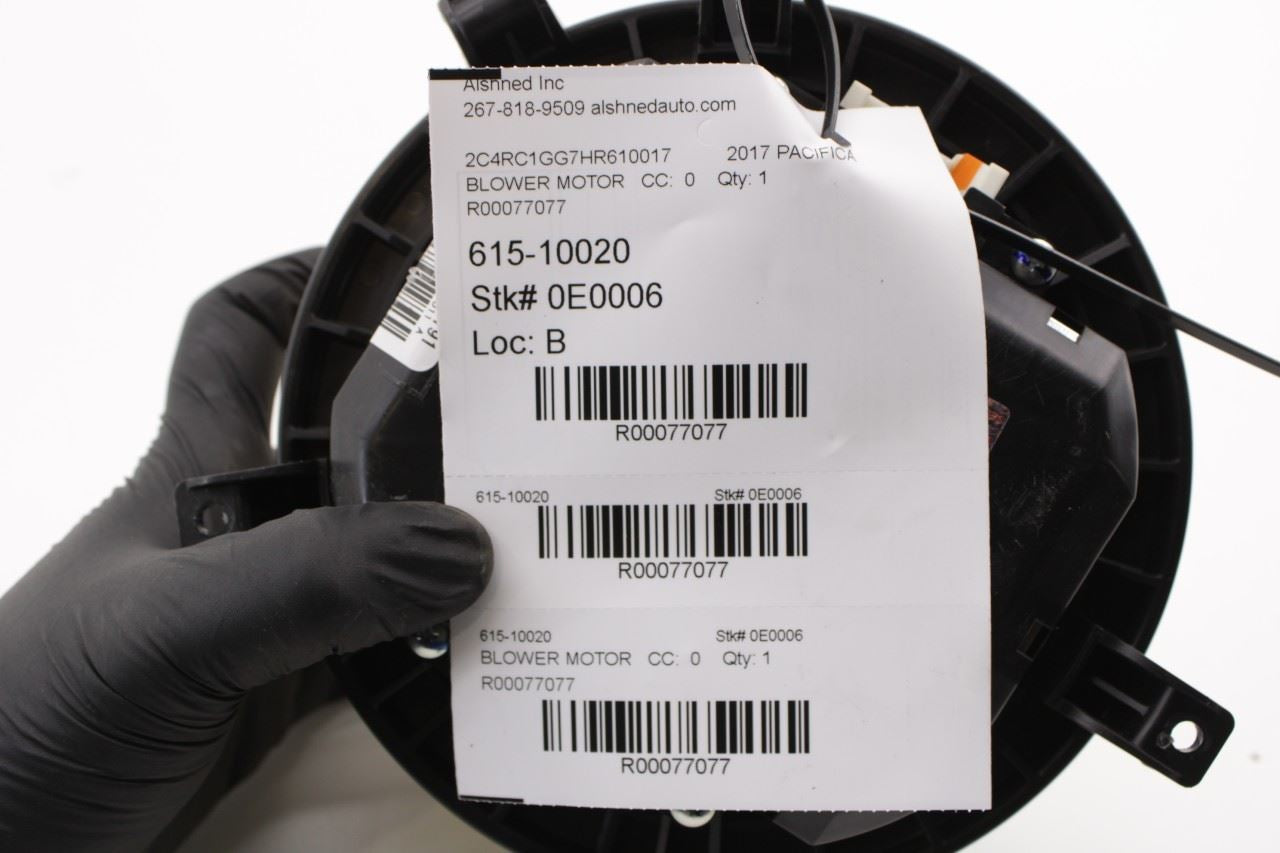 17-24 Chrysler Pacifica Limited 3.6L Front AC Heater Blower Motor Fan 68308952AA - Alshned Auto Parts