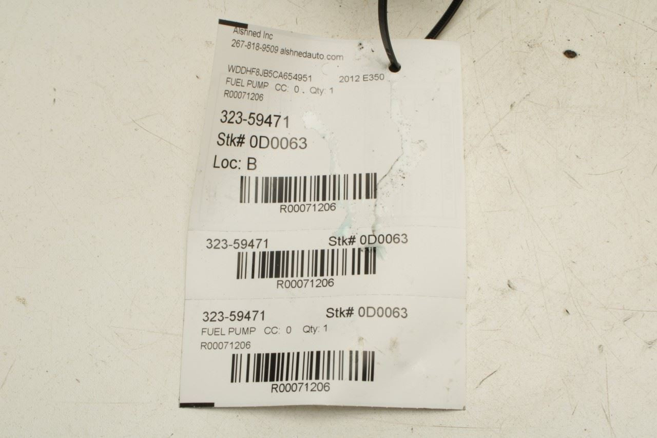 2012-2016 Mercedes-Benz E350 Sport 4MATIC 3.5L Right Gasoline Tank Fuel Pump - Alshned Auto Parts