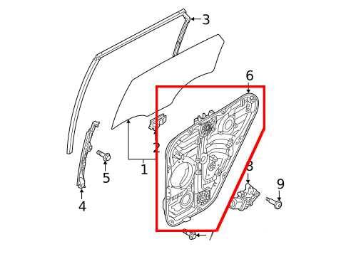 2021-2025 Hyundai Tucson SEL RR LH Door Window Regulator w/ Carrier 83471-CW000 - Alshned Auto Parts