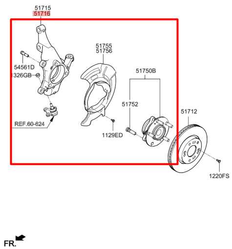 16-20 Hyundai Elantra SE 2.0L Front RH Side Spindle Knuckle Hub 51716-F2000 OEM - Alshned Auto Parts