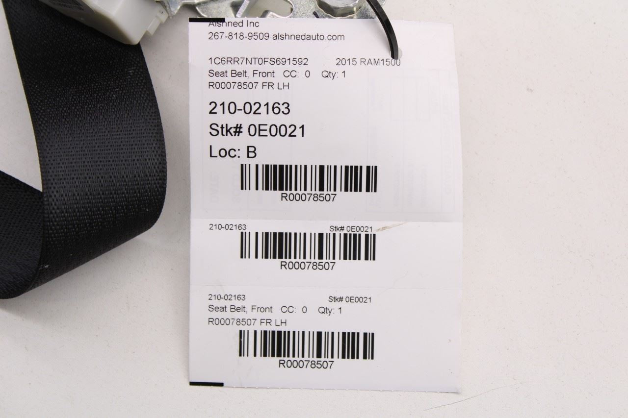 13-17 Ram 1500 Laramie Crew Cab 5.7L Front Driver Left Side Seat Belt Retractor - Alshned Auto Parts