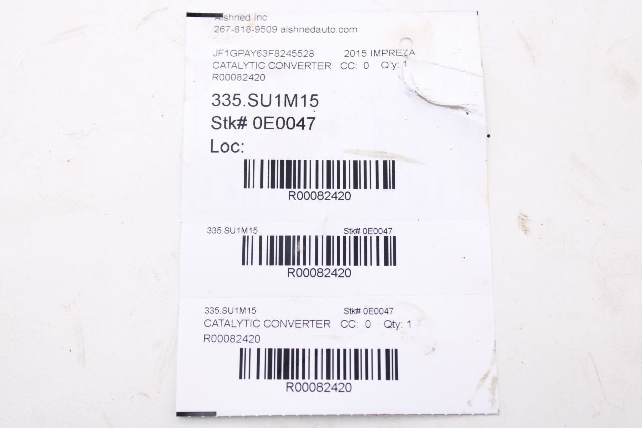 2015-16 Subaru Impreza Sport Premium 2.0L Front Exhaust Manifold Pipe 44620AD170 - Alshned Auto Parts