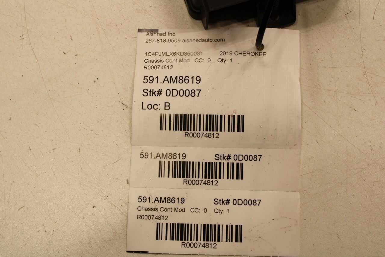 2019 Jeep Cherokee Latitude Hub Receiver Computer Control Module 68322950AB OEM - Alshned Auto Parts