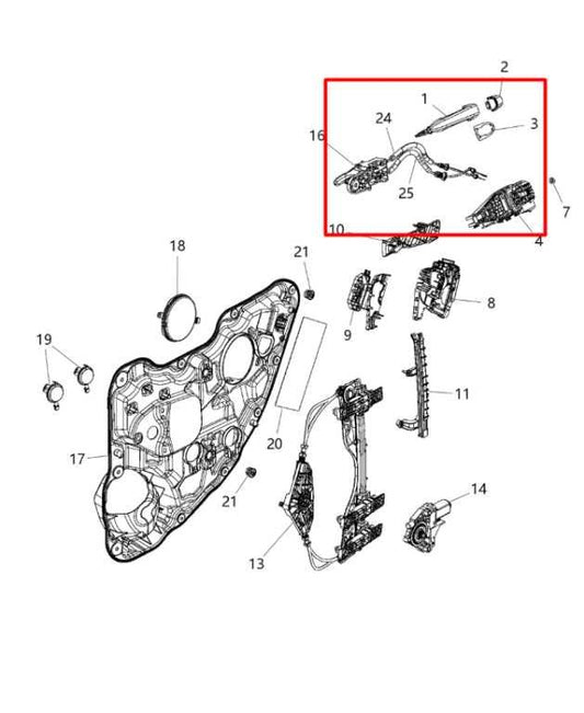 14-23 Jeep Cherokee Limited 4WD Rear Driver LH Side Door Exterior Handle *ReaD* - Alshned Auto Parts