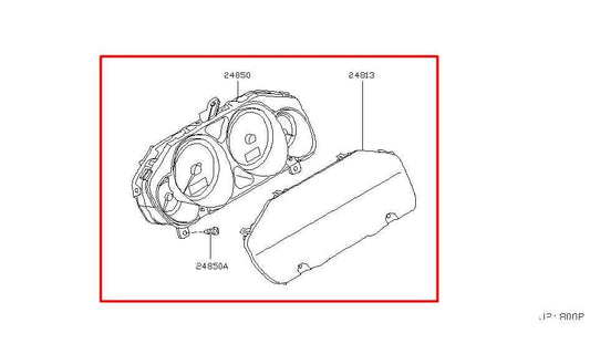 2006-08 Infiniti M35 Speed Gauge Instrument Cluster 198K Mileage 24820-EJ20B OEM - Alshned Auto Parts