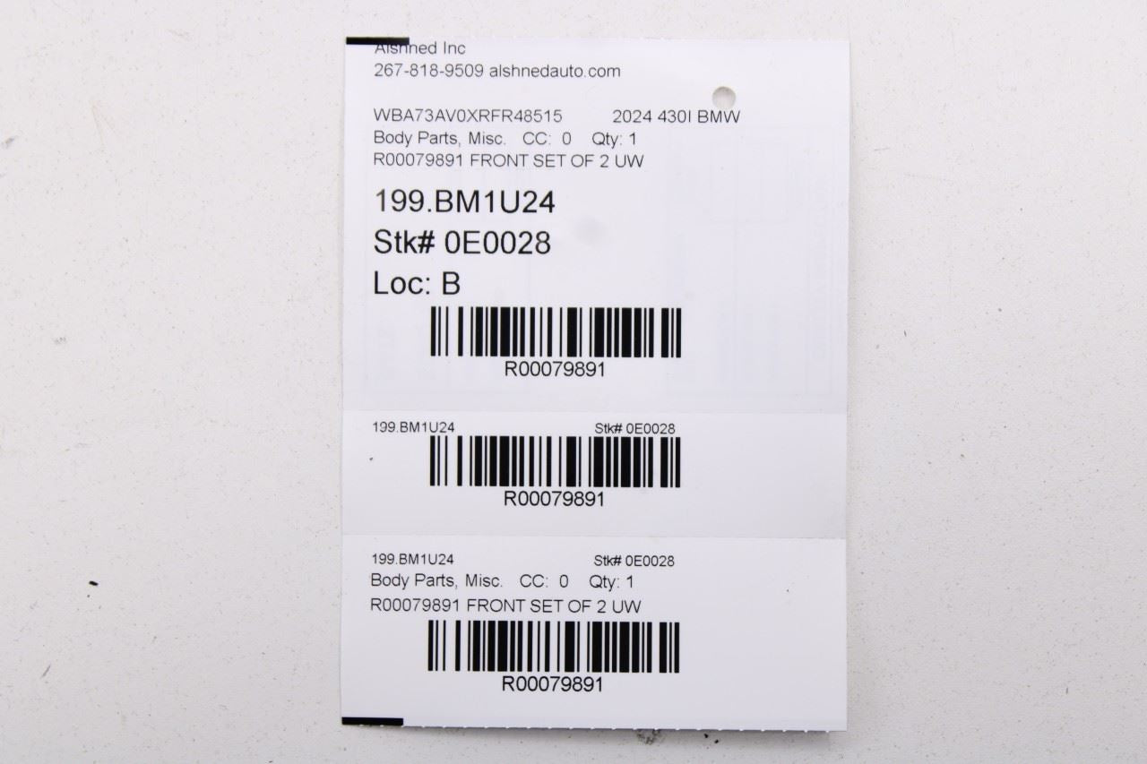 23-25 BMW 430i Gran Coupe xDrive Front Right and Left Door Sill Scuff Plate Set - Alshned Auto Parts