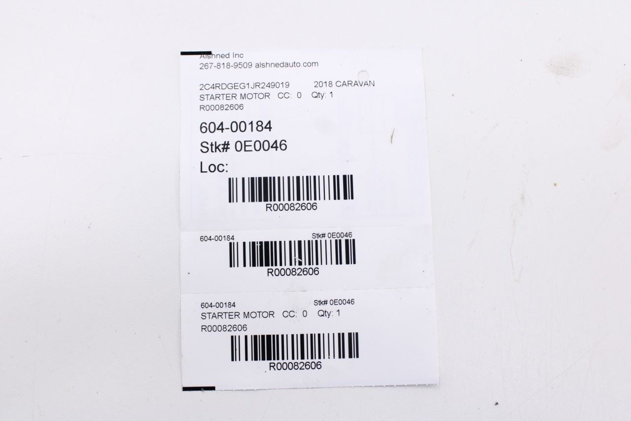 2011-2020 Dodge Grand Caravan GT 3.6L Engine Starter Motor 4801839AC OEM10