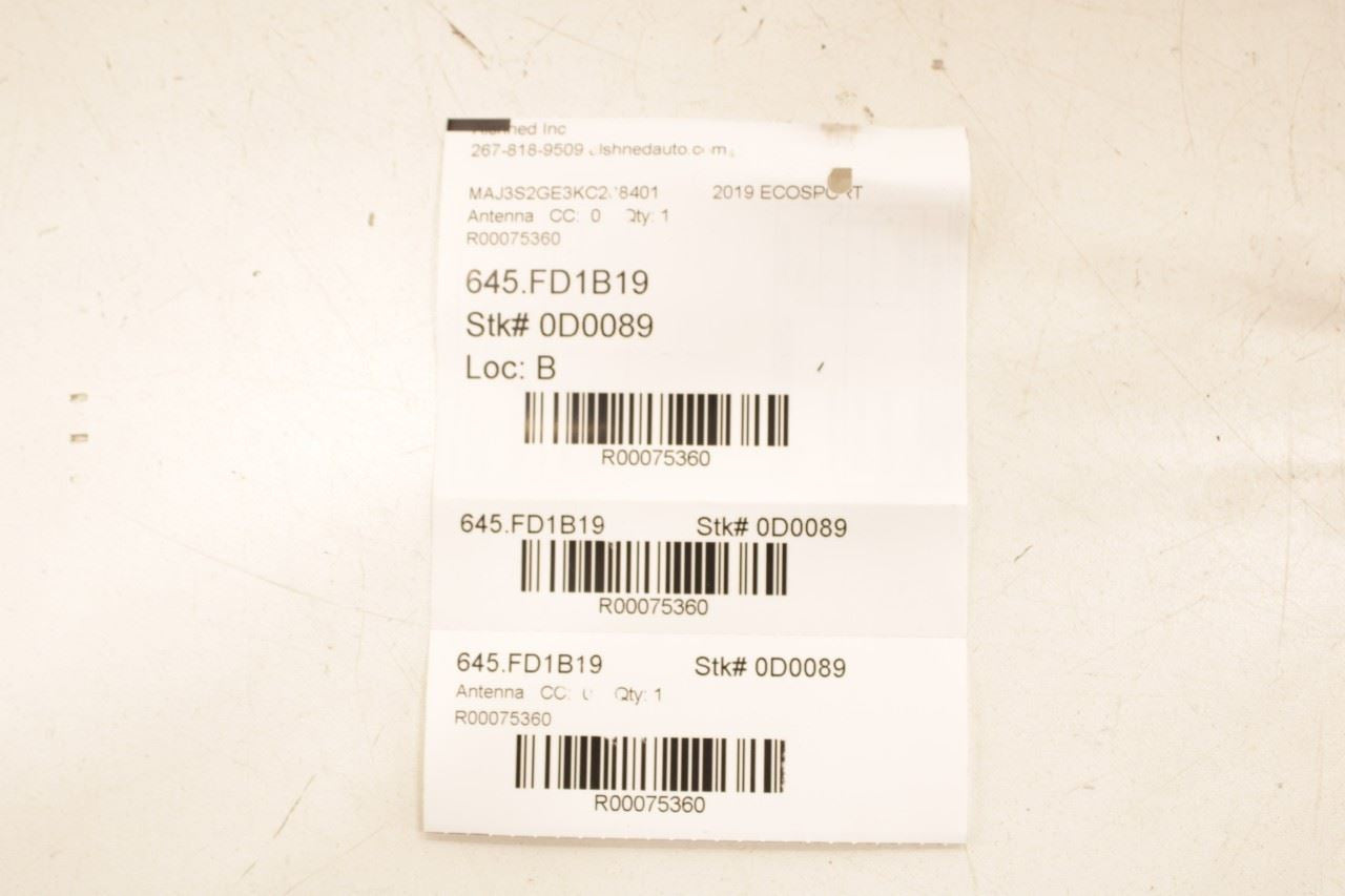 2018-2022 Ford Ecosport SE Roof Exterior Satellite Radio Antenna GN15-19G461-HF - Alshned Auto Parts