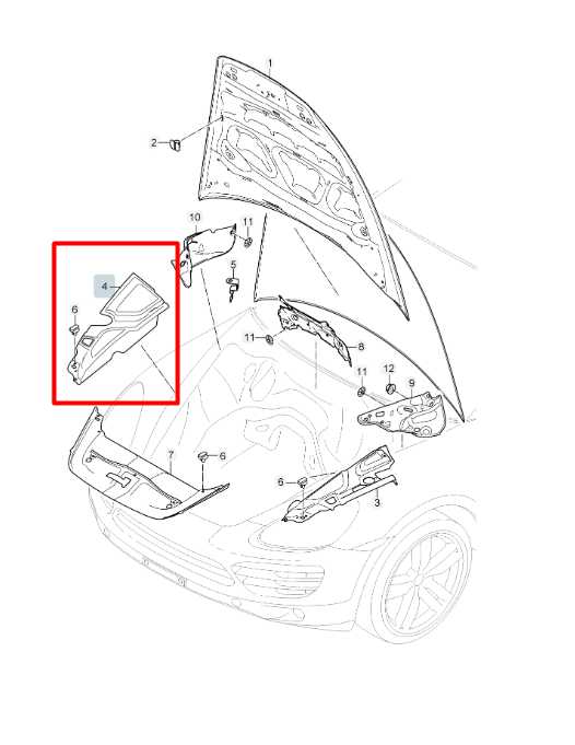 11-14 Porsche Cayenne Front Right Engine Bay Fender Liner Upper Extension Cover - Alshned Auto Parts