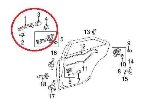 07-11 Toyota Camry LE Rear Left Driver Side Exterior Door Handle 69211-06060-B1 - Alshned Auto Parts