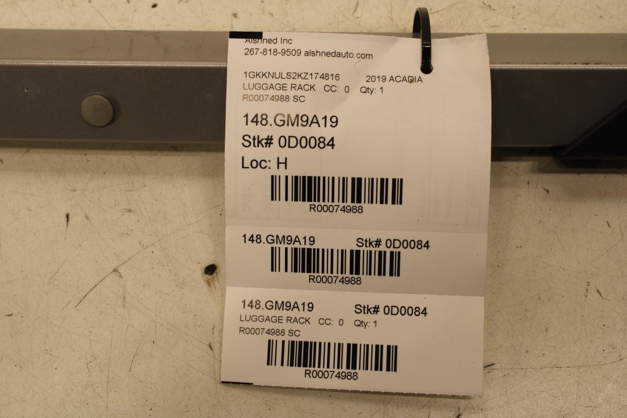 2017-2023 GMC Acadia SLT-1 Right Side Roof Luggage Carrier Rack Rail 84497933 - Alshned Auto Parts