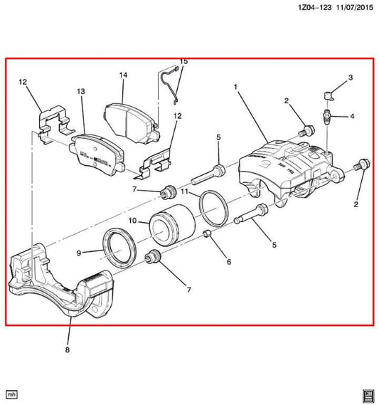 2018-24 Chevrolet Equinox LT 1.5L FWD Front Passenger RH Side Brake Disc Caliper - Alshned Auto Parts