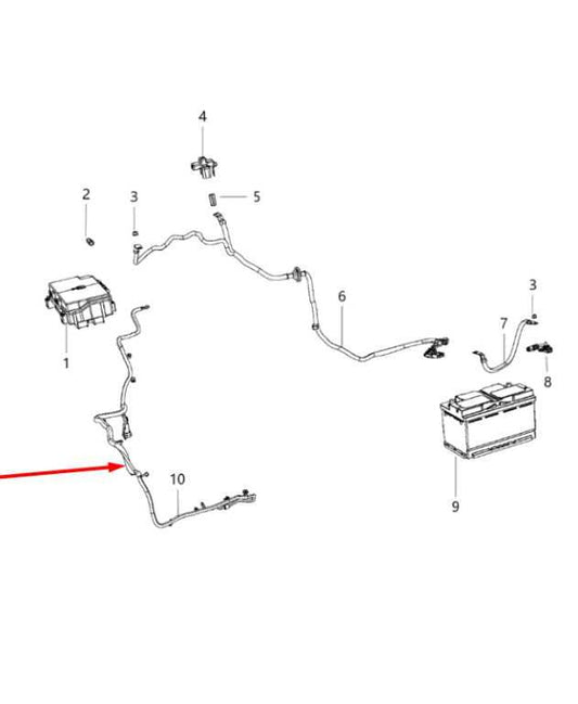 2014-2015 Jeep Grand Cherokee Alternator Starter Power Distribution Wire Harness - Alshned Auto Parts