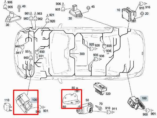 07-13 Mercedes-Benz S550 Front Left Headlight Height Level Sensor 010-542-77-17 - Alshned Auto Parts