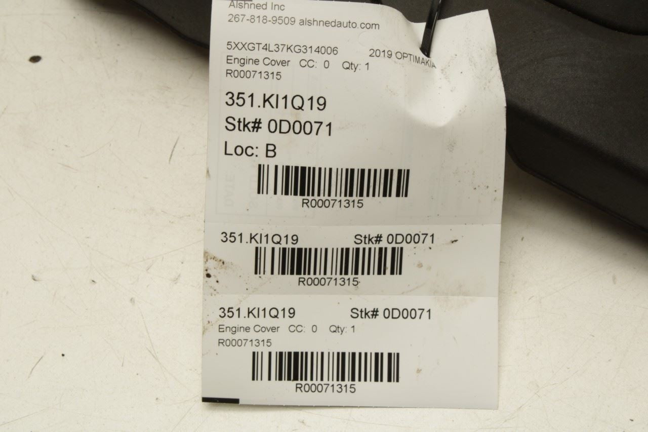 2019-2020 Kia Optima LX 2.4L Engine Appearance Motor Cover 29240-2GGB0 OEM - Alshned Auto Parts