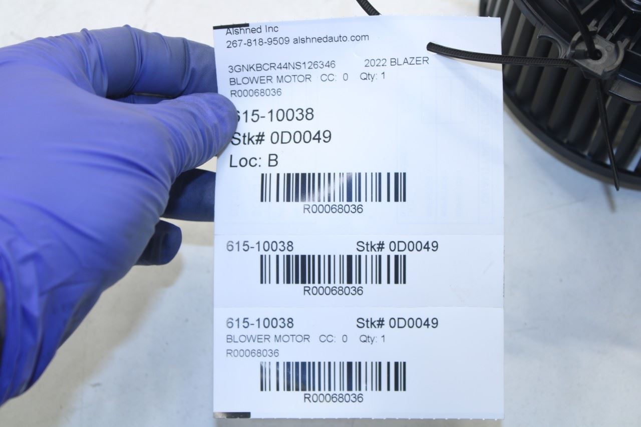 2019-2025 Chevrolet Blazer 2LT 2.0L Front HVAC AC Blower Fan Motor 85661326 OEM - Alshned Auto Parts