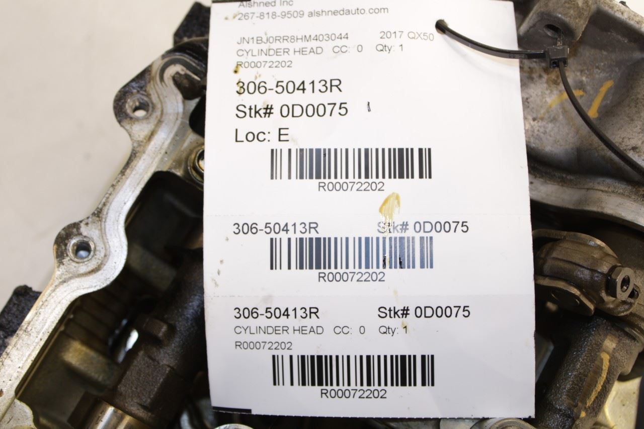 14-17 Infiniti QX50 3.7L Right Engine Cylinder Head VQ37VHR 112K 11040-EY02E OEM - Alshned Auto Parts