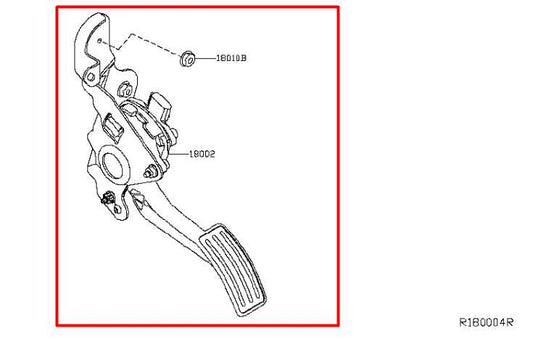 2015-2023 Nissan Murano Platinum 3.5L AWD Accelerator Throttle Gas Pedal Sensor - Alshned Auto Parts