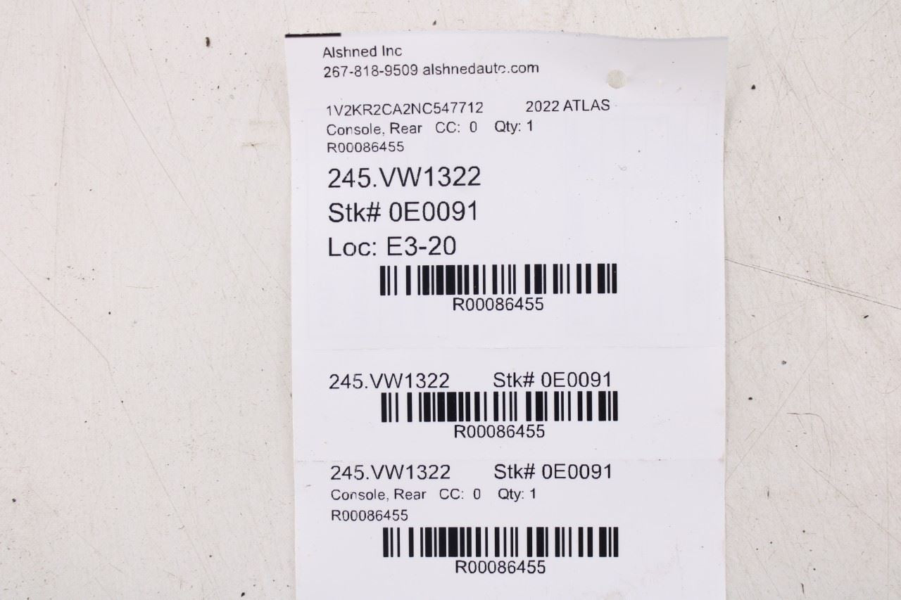 2020-2025 Volkswagen Atlas SE Rear Center Console Back Panel Module 5NA035736 - Alshned Auto Parts