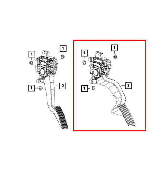 14-22 Jeep Cherokee 75th Anniversary 3.2L Accelerator Throttle Gas Pedal Sensor - Alshned Auto Parts