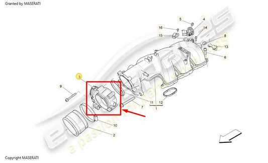 2014-2020 Maserati Ghibli 3.0L Engine Throttle Body Unit 329966 OEM - Alshned Auto Parts