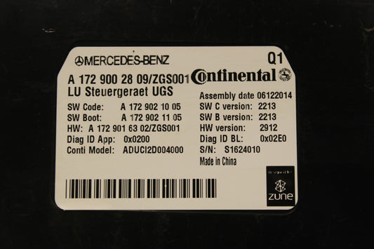 2013-2015 Mercedes-Benz ML350 Communication Interface Module 172-900-28-09 OEM - Alshned Auto Parts