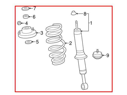 15-23 Toyota Tacoma SR5 4WD Front Right Shock Strut Absorber 48510-04202 *ReaD* - Alshned Auto Parts