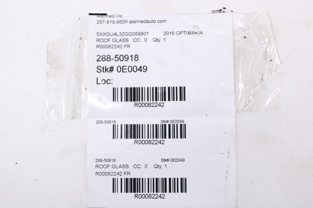 2016-2020 Kia Optima EX Front Panoramic Roof Glass 81620-D4000 OEM10