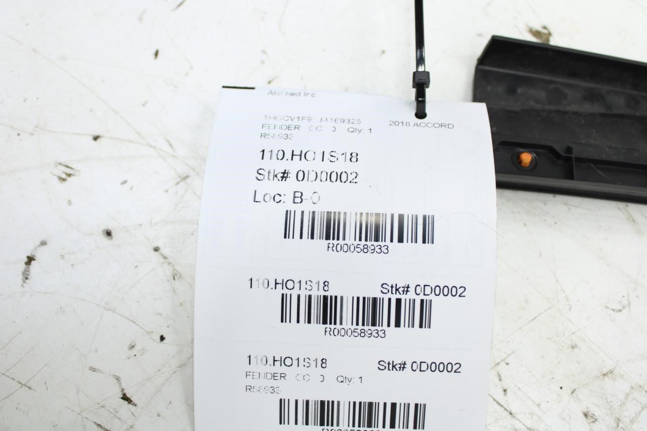 2018-2022 Honda Accord Front Left Fender Inner Upper Cover Garnish 74157-TVA-A00 - Alshned Auto Parts