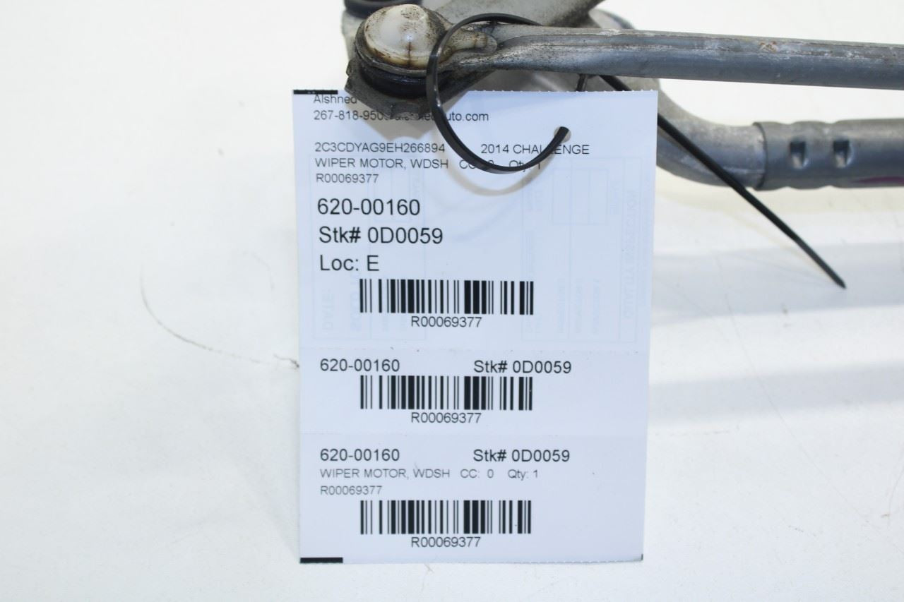2008-2023 Dodge Challenger SXT FR Windshield Wiper Transmission Linkage w/ Motor - Alshned Auto Parts