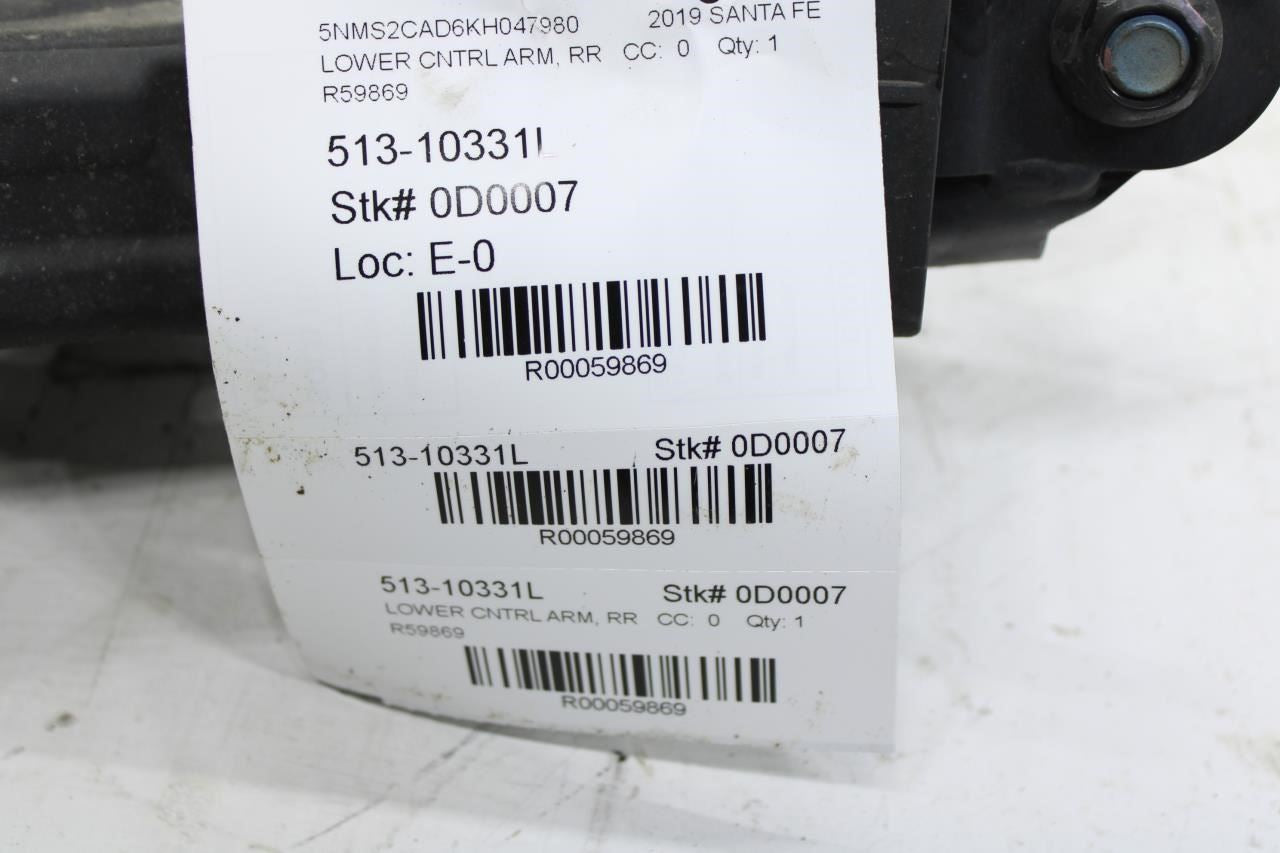 2019-2020 Hyundai Santa Fe Rear Left Driver Side Lower Control Arm 55210-S1051 - Alshned Auto Parts