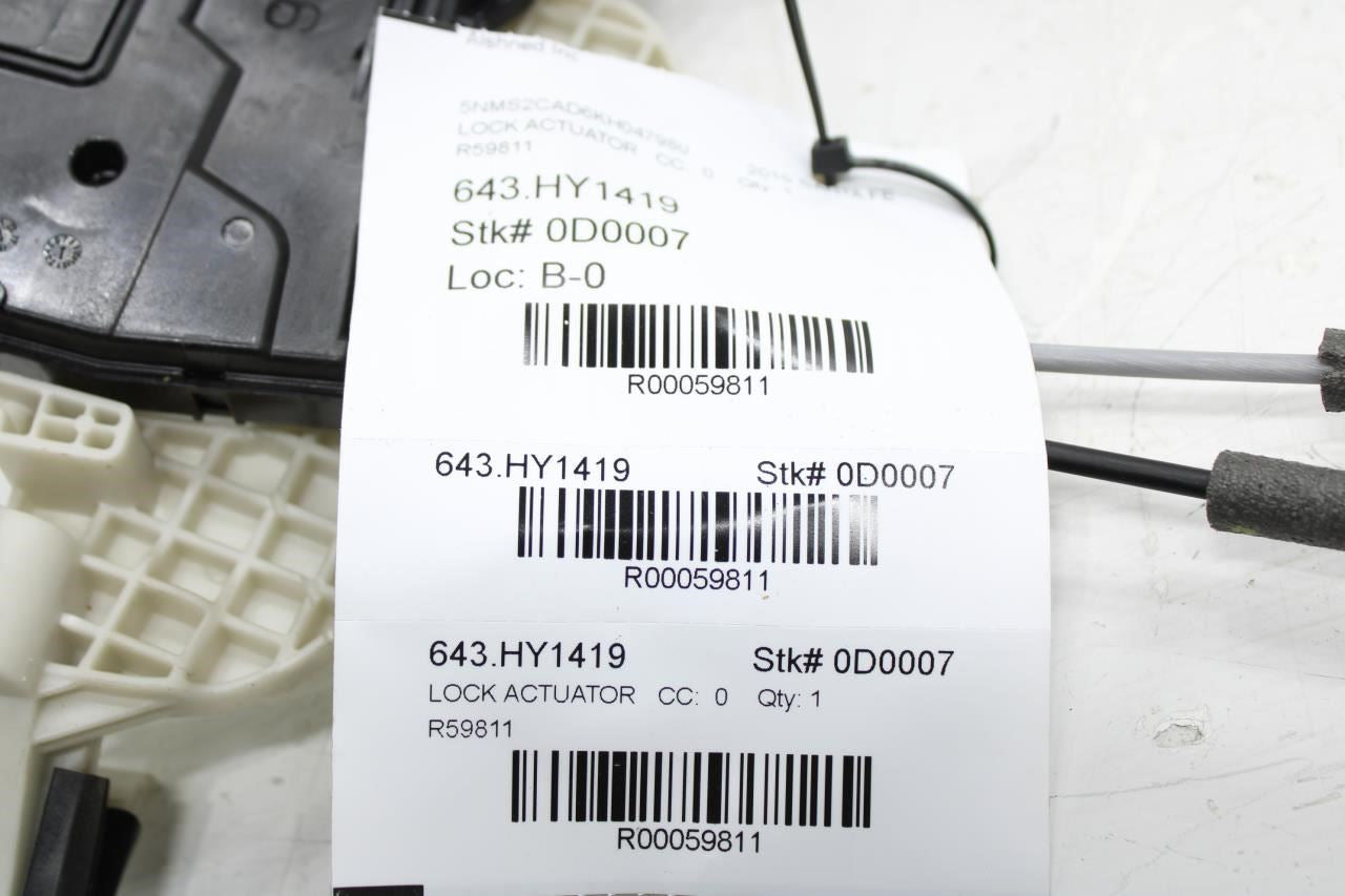 2019-2023 Hyundai Santa Fe Front Left Door Lock Latch Actuator 81310-S1000 OEM - Alshned Auto Parts