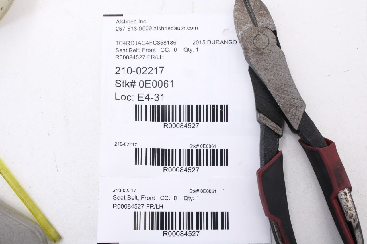 2015-2018 Dodge Durango SXT 3.6L AWD Front Driver Left Side Seat Belt Retractor - Alshned Auto Parts