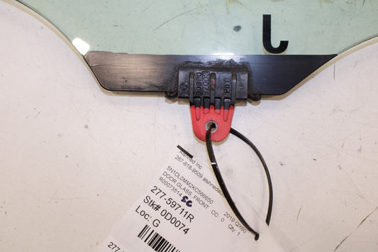 2016-2020 Infiniti QX60 Pure Front Right Side Door Window Glass 80300-9NC0A - Alshned Auto Parts