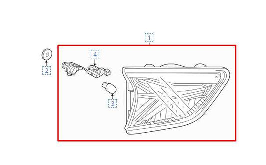 2019-2022 Chevrolet Blazer 2LT Rear Left Driver Side Tail Light Lamp 85115488 - Alshned Auto Parts