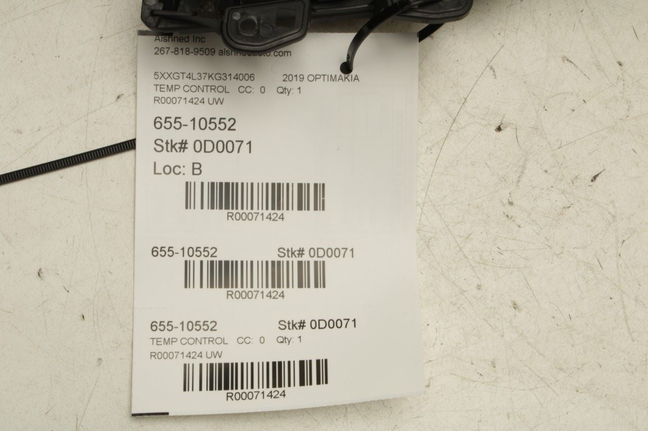 2019-2020 Kia Optima LX Radio Faceplate Temperature Climate Control 97250-D5AA0 - Alshned Auto Parts